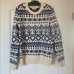 Lands End Canvas Wool Blend Sweater
